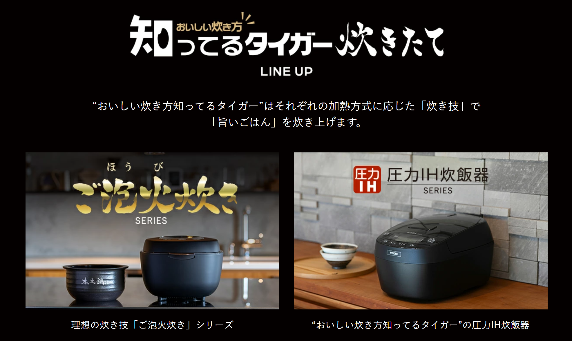 タイガー炊飯器の品番（型番）の違いと意味を解説！カタログが読める！